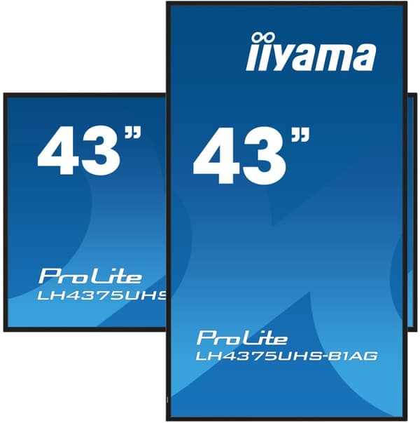 iiyama ProLite Digitaalinen litteä näyttö 108 cm (42,5") LCD Wi-Fi 500 cd/m2 4K Ultra HD Musta Sisäänrakennettu prosessori Android 11 24/7
