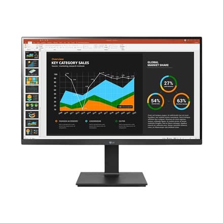 LG 27BQ75QB-B datorskärm 68,6 cm (27 tum) 2560 x 1440 pixlar Quad HD LCD Svart
