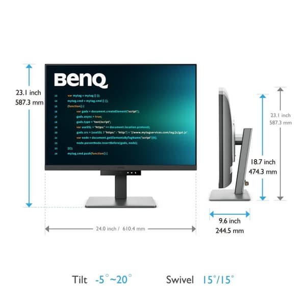 BenQ RD280U tietokoneen näyttö 71,6 cm (28,2") 3840 x 2560 pikseliä 4K Ultra HD Musta