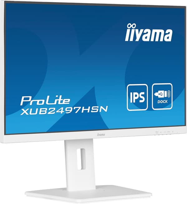 iiyama 24" XUB2497HSN-W2 -litteä näyttö, HDMI, DP, USB, USB-C - 60,5 cm
