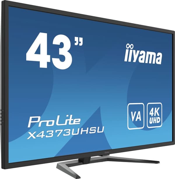 iiyama ProLite X4373UHSU-B1 datorskärm 108 cm (42,5 tum) 3840 x 2160 pixlar 4K Ultra HD Svart