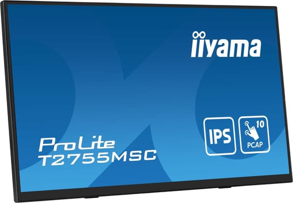 iiyama ProLite T2755MSC-B1 tietokoneen näyttö 68,6 cm (27") 1920 x 1080 pikseliä Full HD LED kosketusnäyttö pöytämalli musta