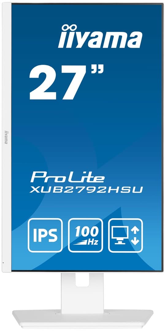 iiyama ProLite XUB2792HSU-W6 LED-skärm 68,6 cm (27 tum) 1920 x 1080 pixlar Full HD Vit
