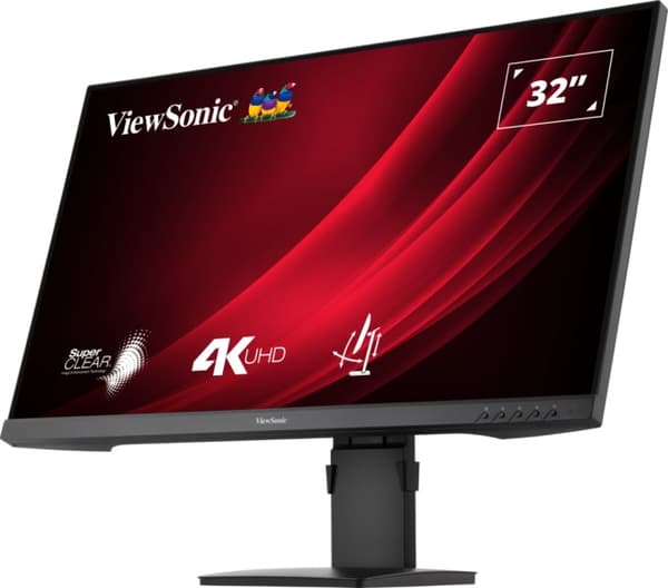 ViewSonic VG3208-4K 32-tommer computerskærm - Fladskærm - 81,3 cm Sort