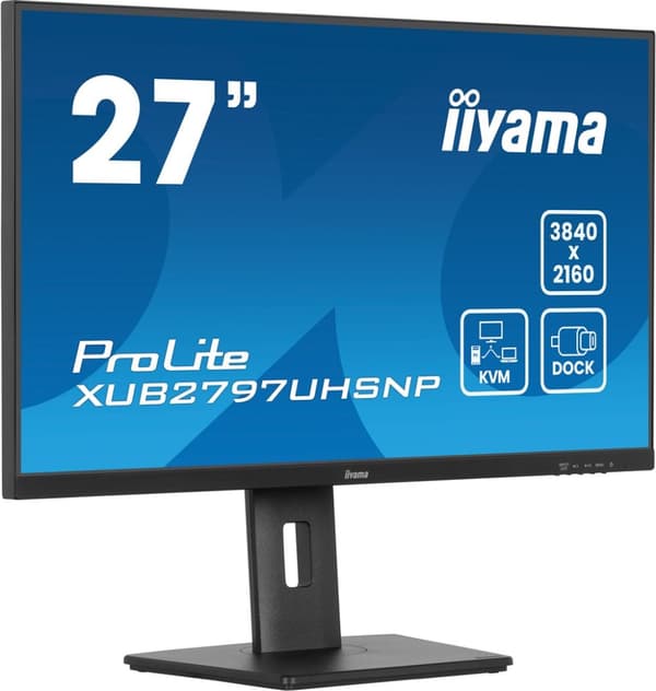 IIYAMA 27-tums XUB2797UHSNP-B1-skärm 16:9 HDMI+DP+USB-C IPS