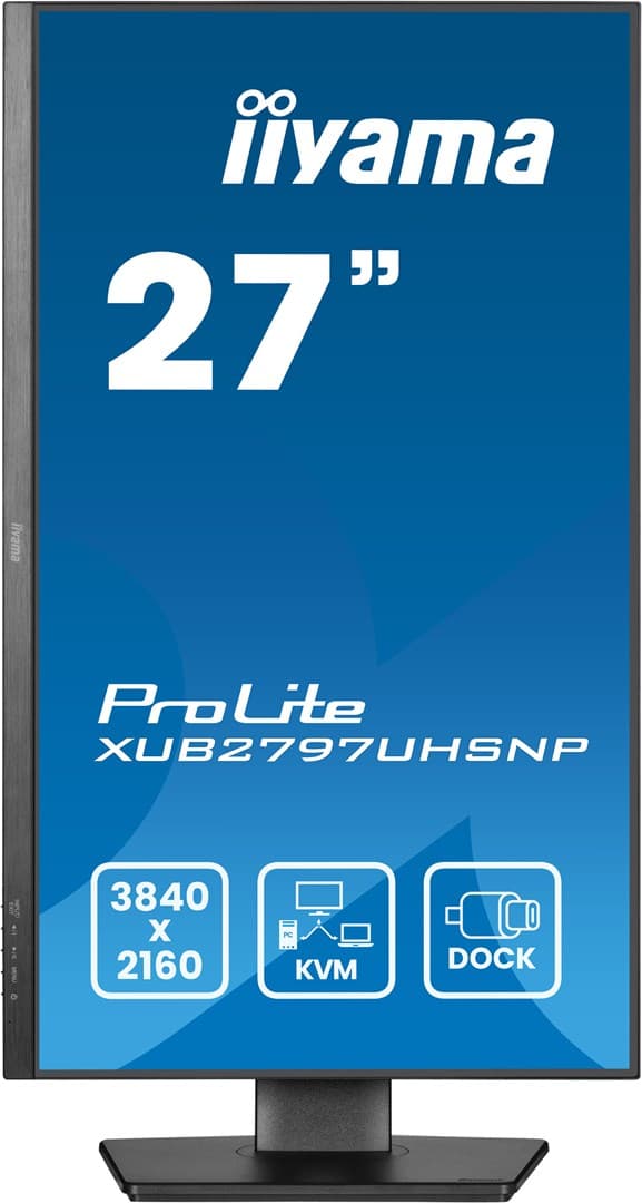 IIYAMA 27-tums XUB2797UHSNP-B1-skärm 16:9 HDMI+DP+USB-C IPS