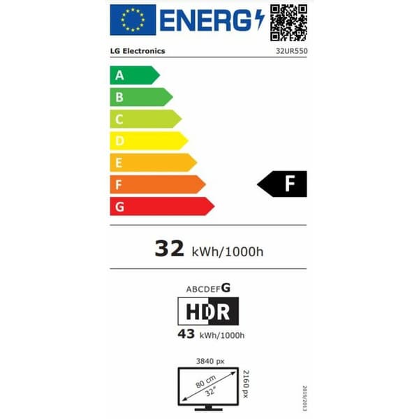 Pelinäyttö LG 32UR550-B 31,5" 4K Ultra HD 60 Hz