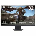 Pikkukuva 1 / 7: Pelinäyttö LG 32GS60QC-B 31,5" Quad HD 144 Hz 180 Hz