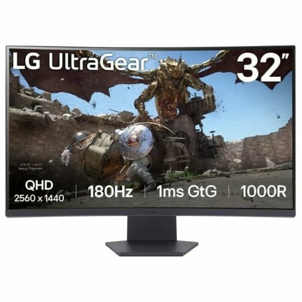 Pelinäyttö LG 32GS60QC-B 31,5" Quad HD 144 Hz 180 Hz musta