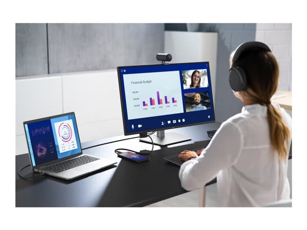 Dell Pro 27 Plus 4K USB-C Hub Monitor P2725QE - LED-skjerm - 27" - 3840 x 2160 4K @ 100 Hz - IPS - 350 cd/m² - 1500:1 - 5 ms - HDMI, DisplayPort, USB
