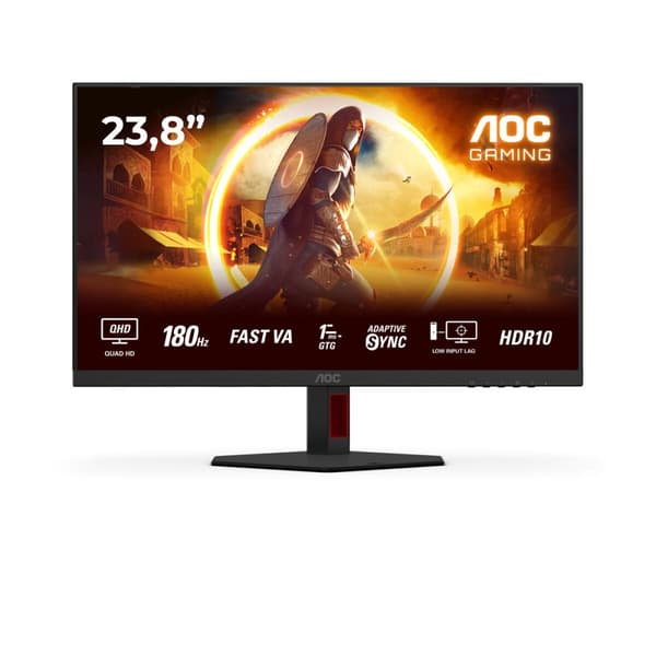 Skærm AOC Q24G4RE Sort, Rød