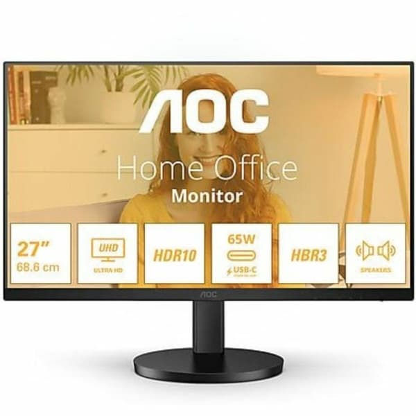 Gaming skærm AOC U27B3CF 4K Ultra HD 27" Sort