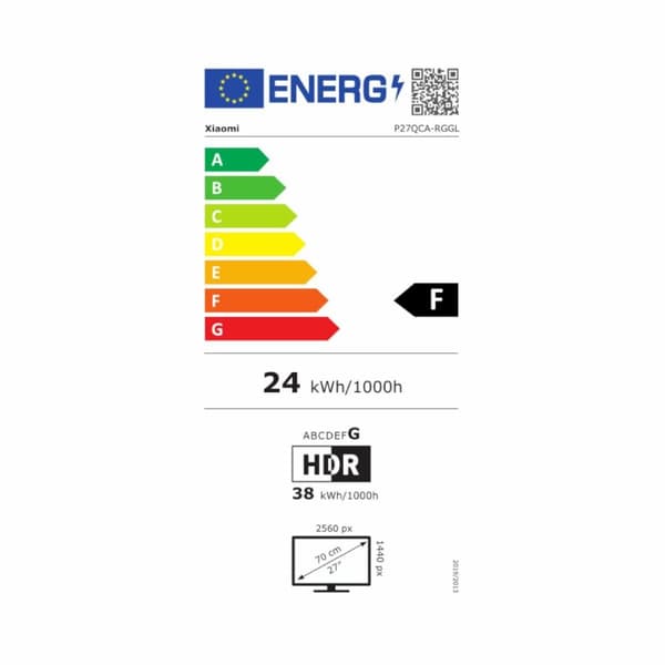 Pelinäyttö Xiaomi ELA5593EU Quad HD 27"