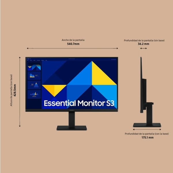 Näyttö Samsung LS24D304GAUXEN Full HD 24"