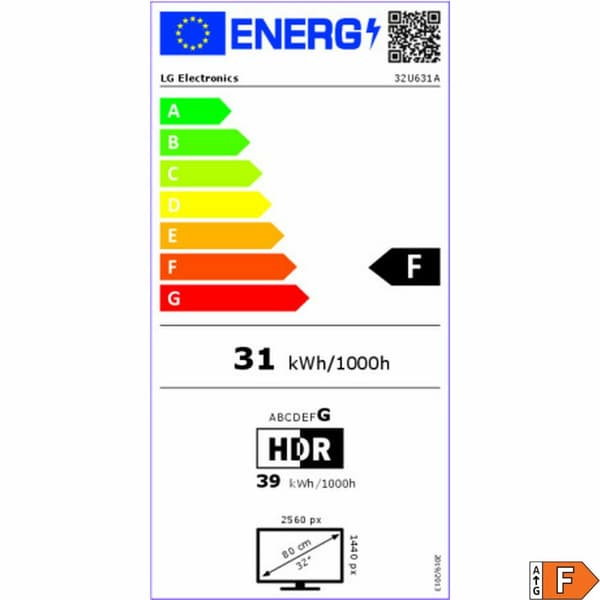 Spilleskjerm LG 32U631A-B Quad HD 32"