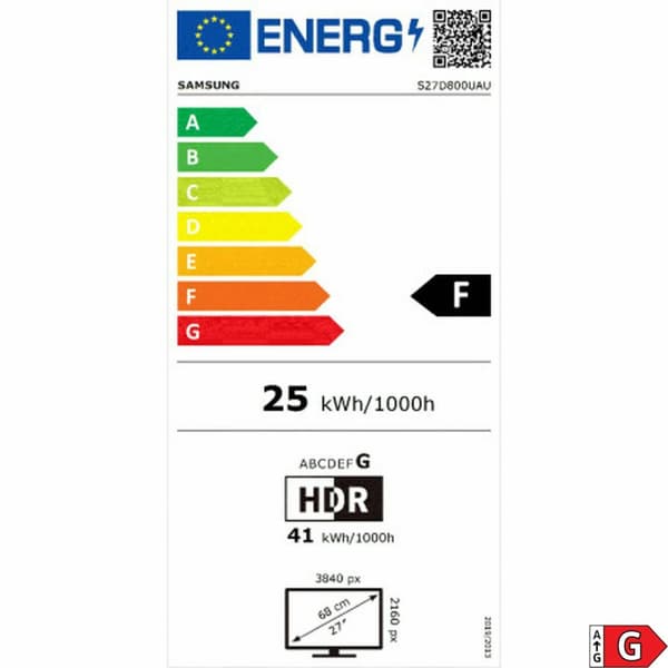 Pelinäyttö Samsung LS27D800UAUXEN 27" 4K Ultra HD