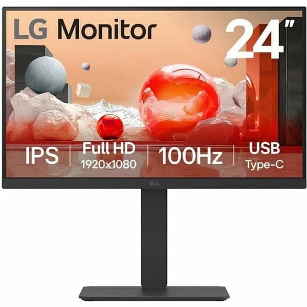 Näyttö LG 24BA750-B Full HD 24"