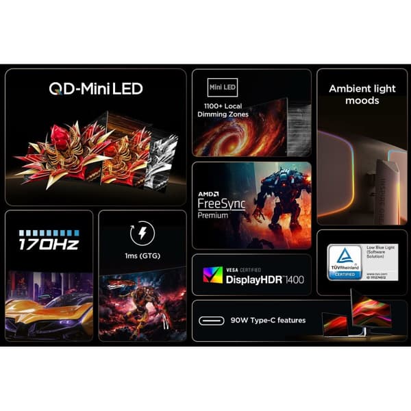 Monitor TCL 34R83Q
