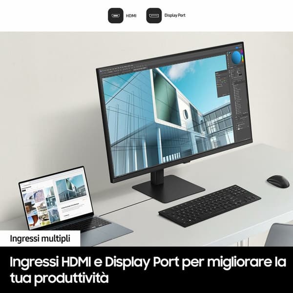 Gaming skærm Samsung LS27D702EAUXEN 4K Ultra HD 27"