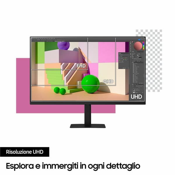 Spilleskjerm Samsung LS27D702EAUXEN 4K Ultra HD 27"