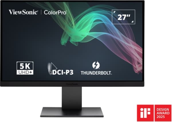 Viewsonic VP2788-5K, 68,6 cm (27"), 5120 x 2880 pixel, 5K Ultra HD, LED, 5 ms, Sort