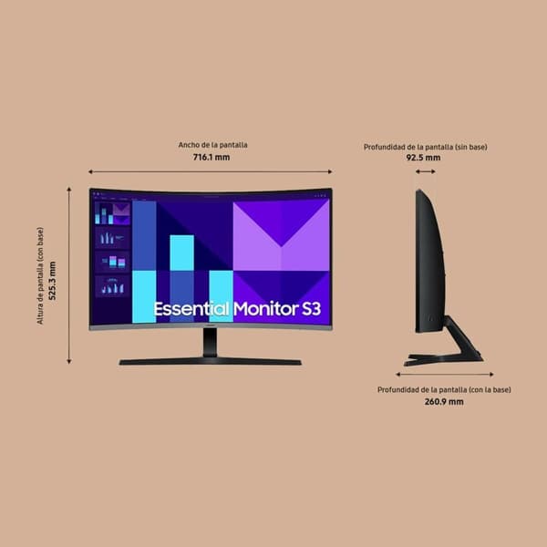 Gaming skærm Samsung S32D392GAU Full HD 32"
