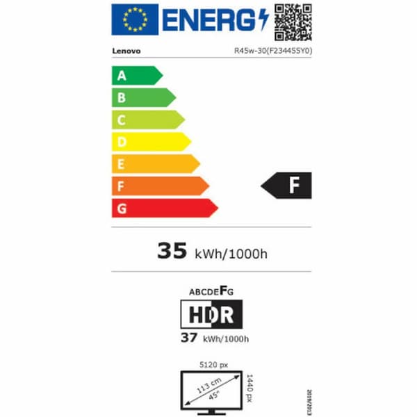Näyttö Lenovo 67B1GAC3EU 44,5" 4K Ultra HD