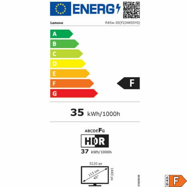 Näyttö Lenovo 67B1GAC3EU 44,5" 4K Ultra HD