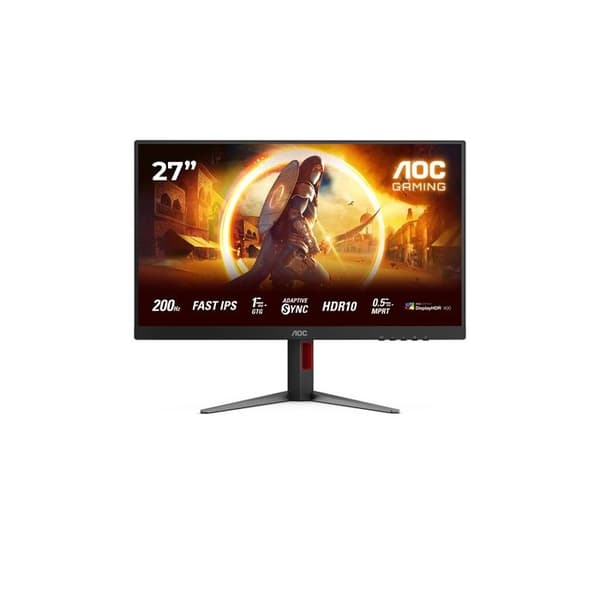 Aoc gaming-skärm 27'' - FHD - IPS - 200Hz - 0,5ms - HDR 10 - Höjdjusterbar - Pivot - Högtalare