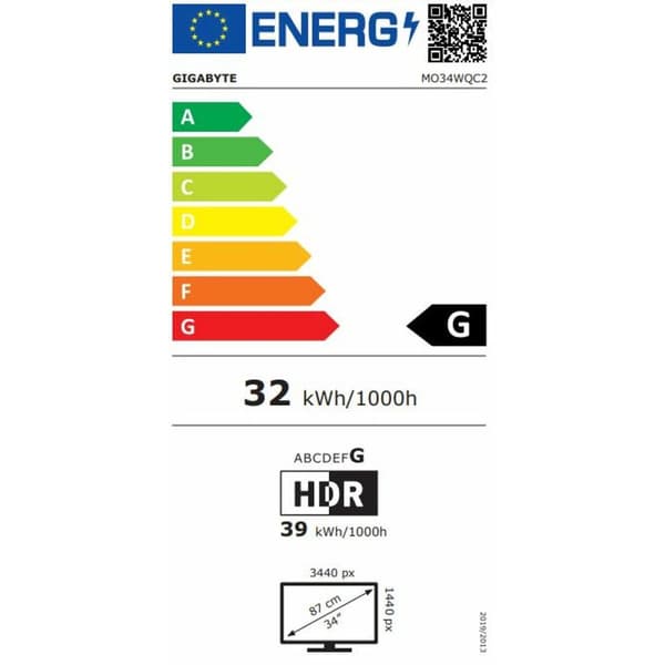 Näyttö Gigabyte MO34WQC2 Wide Quad HD 34"