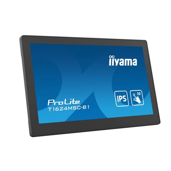 Touchscreen - IIYAMA - T1624MSC-B1 - 16 tum - 2.6 kg - Mått 38.8 x 24.5 x 16 cm
