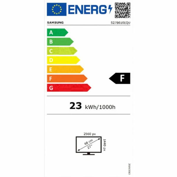 Gaming skærm Samsung LS27B610EQU Quad HD 27"