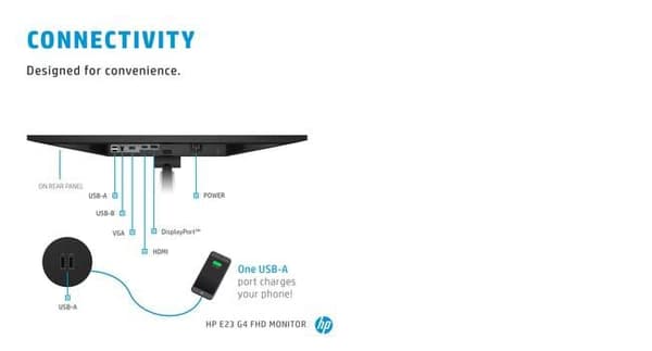 HP E23 G4 23"" IPS FHD, 9VF96AA#ABB
