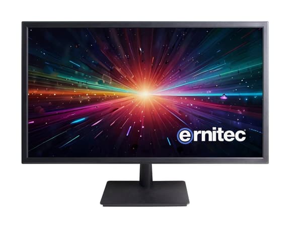 Ernitec 22" PoE-övervakningsmonitor, 1080P, drift dygnet runt, 0070-24122-POE Svart