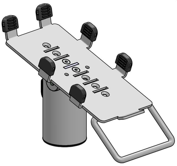 Ergonominen ratkaisu P630 DuraTilt SP1 (kahvalla) Verifone -MUSTA-, VER630-DM-02