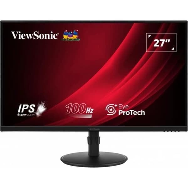 27' FHD SuperClear® IPS LED-skärm med 1920 x 1080 upplösning, VGA, HDMI, DisplayPort och integrerade högtalare.