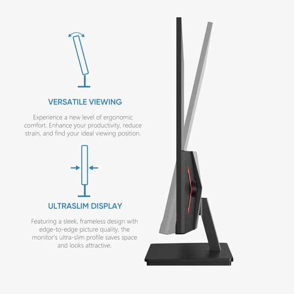 ARZOPA Pelimonitori, 27 QHD, 180Hz Päivitystaajuus,27 QHD 180Hz