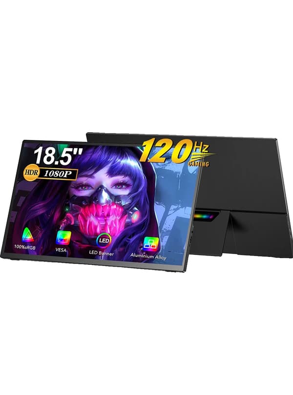 UPERFECT 18.5" Pelimonitori, 120Hz Päivitystaajuus, IPS-paneeli,EU -pistoke