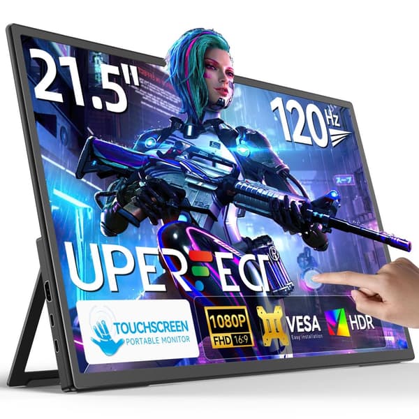 Beröringsskärm Bärbar Monitor, 21,5 Tum, 120Hz Uppdateringsfrekvens,Eu plugg, 120HZ Beröring