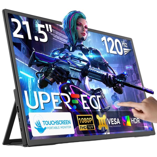 Beröringsskärm Bärbar Monitor, 21,5 Tum, 120Hz Uppdateringsfrekvens,Eu plugg, 120HZ Beröring