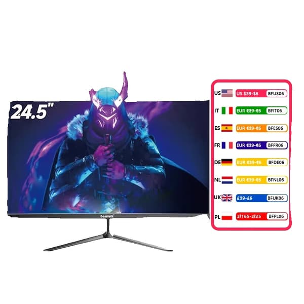 Pela monitori, 24,5 tuumaa, 180Hz virkistystaajuus, 1920 x 1080 resoluutio,EU-plugi, GF240A