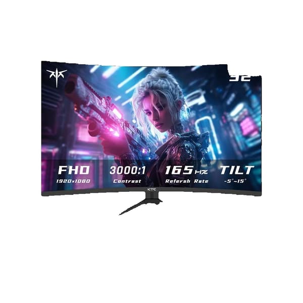 KTC Curved Gaming Monitor, 32 tum, 180Hz uppdateringsfrekvens,H32S17C
