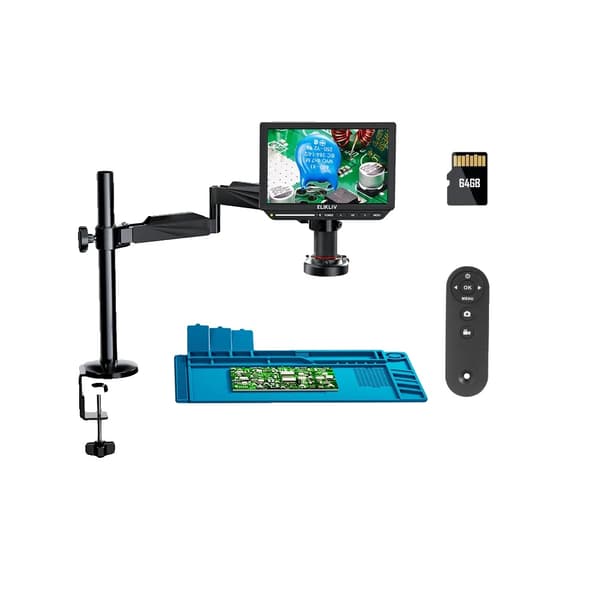 Digital Mikroskop, 10,1 Tommer Skærm, HDMI & USB Udgange,Elikliv EM4K FLEX, 2000X