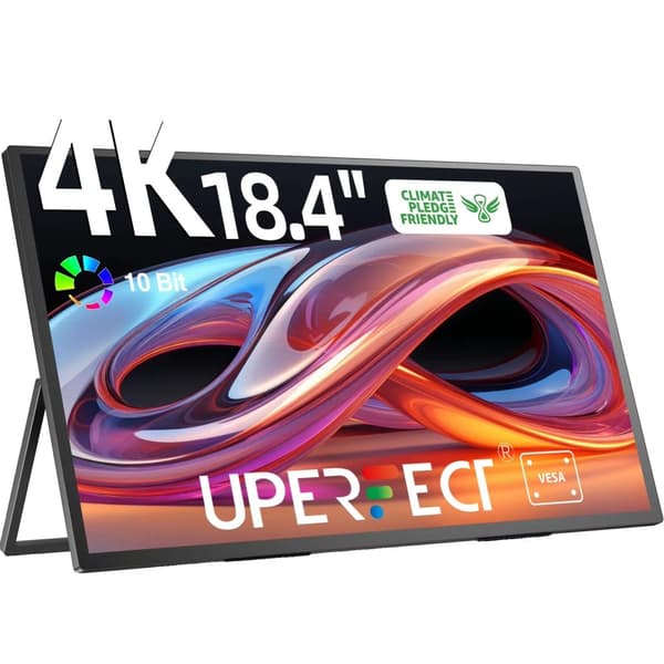 Kannettava 4K-näyttö, 60 Hz virkistystaajuus, 10 bittinen väri syvyys,T118, EU-pistoke