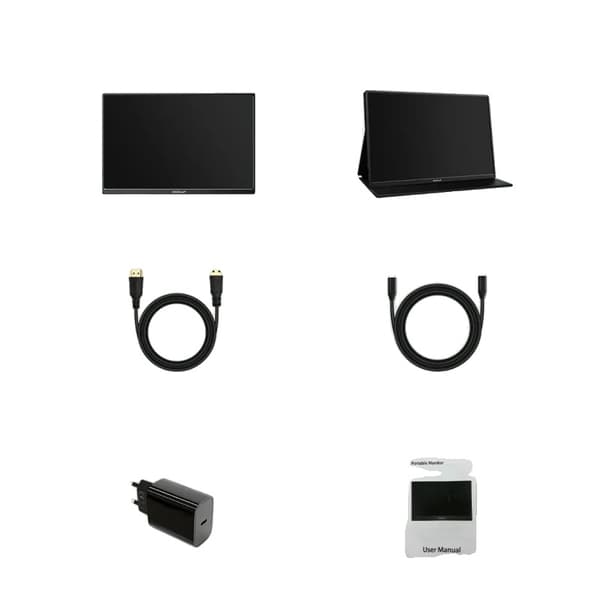 Kannettava näyttö, 144 Hz virkistystaajuus, 2560 x 1600 resoluutio,Eu plug in Finnish is "Eu-plugi", Musta