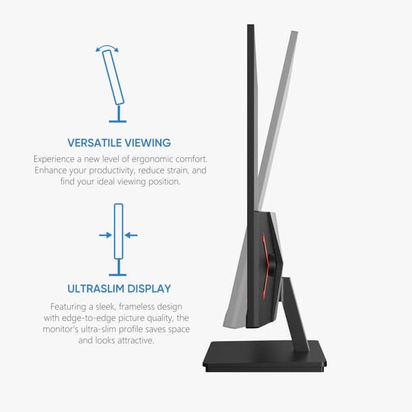 27 tum gamingmonitor, QHD 2560x1440 upplösning, 180Hz uppdateringsfrekvens,27 QHD 180Hz M1RC