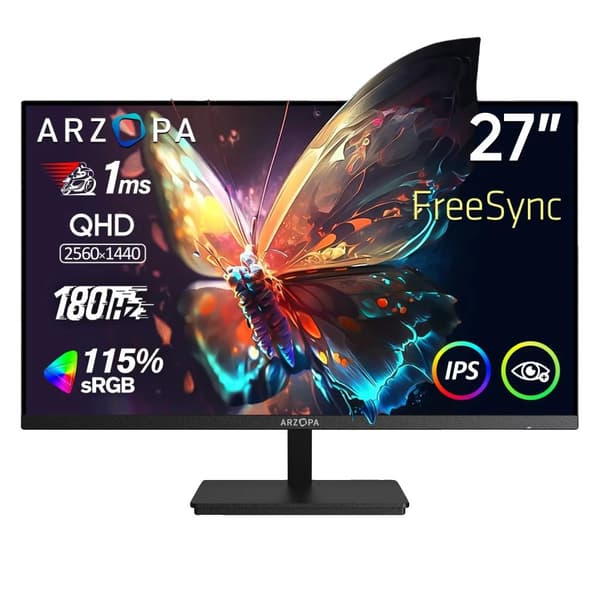 27 tum gamingmonitor, QHD 2560x1440 upplösning, 180Hz uppdateringsfrekvens,27 QHD 180Hz M1RC