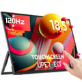 Miniatyrbillede 1 af 2: 120Hz Touchscreen Bærbar Skærm, 18,5” IPS Display, HDR400 & AMD FreeSync,EU-stik, Berøringsskærm