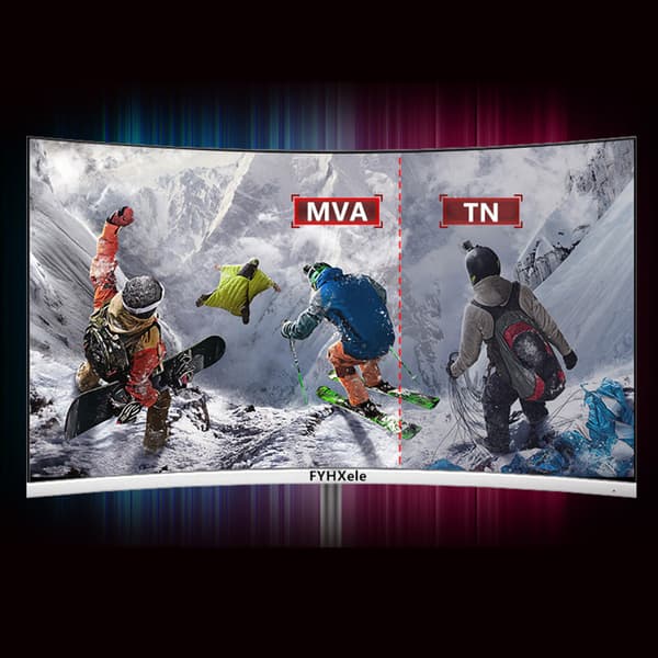 Kurvad Spelmonitor, 1920 x 1080 FHD, 75Hz Uppdateringsfrekvens, 2ms Svarstid,EU-plugg, 27-tums