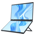 Miniatyrbillede 2 af 2: Folding Portable Monitor, 15,6" Dobbelt Skærm, 1920x1080 Opløsning,EU-stik, Delta